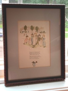 lot 88 image: Framed Nursey Rhyme Picture
