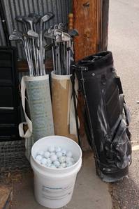 lot 71 image: Golf Clubs - including Ping, Cobra, Bucket of Balls