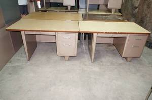 lot 142 image: 2 Teacher Desks