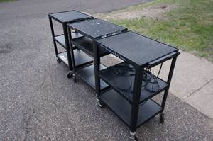 lot 182 image: 3 Small Black Carts