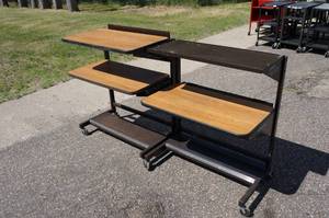 lot 185 image: 2 Rolling Desks