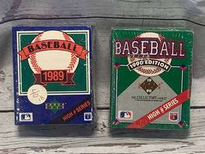 lot 26 image: 1989 & 1990 High # Series Baseball Card Set