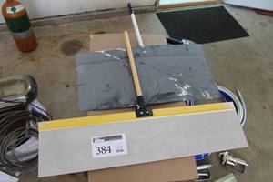 lot 384 image: Lot of (2) Hyde Paint Spray Shield 36x9in., PaintinPal Spray Shield and Trim Guide Heavy Duty Plastic