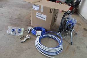 lot 365 image: Graco Nova Ultimate 395 PC Paint Sprayer with Accessories