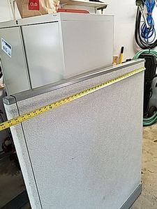 lot 418 image: Secretary-Height Cubicle Wall