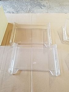 lot 419 image: Paper Organizers, Office Staplers, 3-Ring Binders, 4-Drawer Storage Organizers, Dymo Labeler with Label Rolls, Paper Clips, Pens and Other Office Supplies