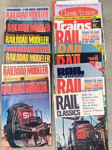 lot 50 image: Lot of 15 Variety of Train Magazines