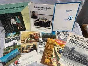 lot 47 image: Vintage Brochures & Train Pictures