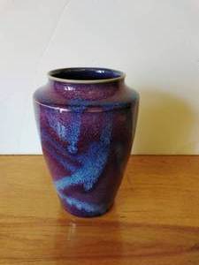 Raku Stoneware Pottery Vase