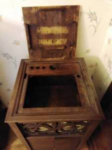 Record Cabinet With Records