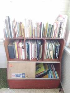 Wooden Cabinet FULL of Books