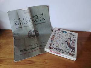 A History of Minnesota circa 1933 & Minnesota Puzzle