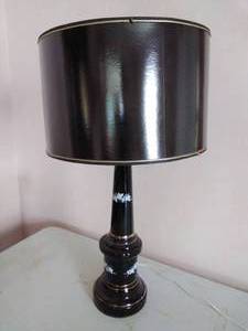Vintage Black Tabletop Lamp