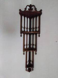 Vintage Wooden Corner Shelf