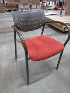 KEILHAUER STACKING CHAIRS WITH ARMS