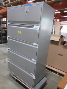 KNOLL 5 DRAWER, STEEL, LATERAL FILE CABINET