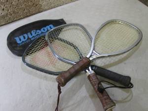 lot 4 image: Lot of 3 Racketball Rackets 2 Wilso...
