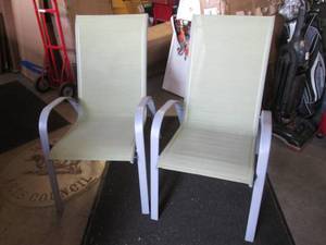 lot 52 image: Pair of Stackable Outdoor Chairs  B...