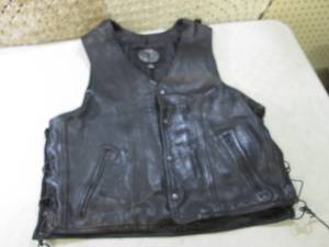 lot 53 image: ZAP Leather and Cycle Leather Vest ...