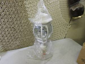 lot 62 image: Post Mount Outdoor Light 24 Tall  ...