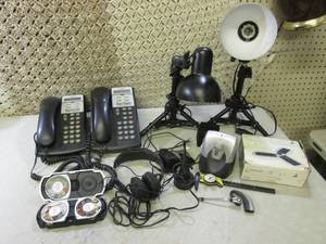 lot 121 image: Lot of Misc Phones Lights Etc See P...