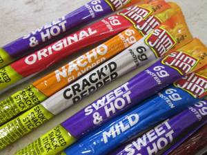 lot 197 image: 15 Assorted Snack Meat Sticks  EC2...
