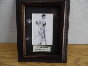 lot 27 image: Ted Williams Autographed Photo