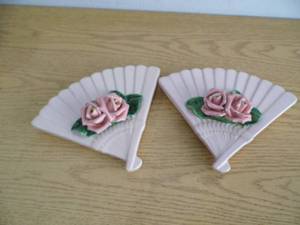 lot 63 image: Lot of 2 Valley Vale Wall Pockets