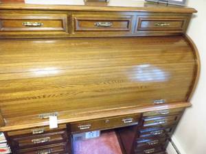 lot 136 image: Roll Top Desk