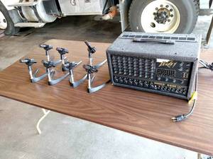 lot 8 image: Peavey XR 680E Power Mixer & (7) Pe...