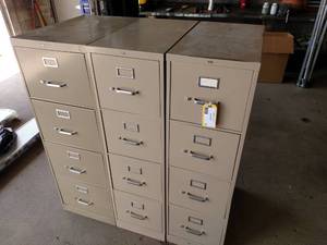 lot 24 image: (3) File Cabinets...