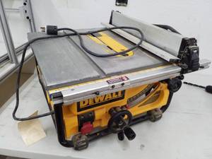 lot 3009 image: DeWalt DWE 7480 Portable Table Saw