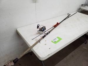 lot 2 image: Power Stick Fishing Rod with Quantum PT Cabo 80 Fishing Reel