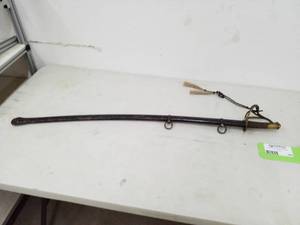lot 504 image: Sword with Metal Sheath