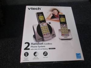 lot 20 image: Vtech 2 Handset Phone System...
