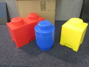 lot 57 image: Set of 3 Lego Holders...