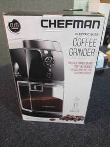 lot 76 image: Chefman Coffee Grinder Electric Bur...