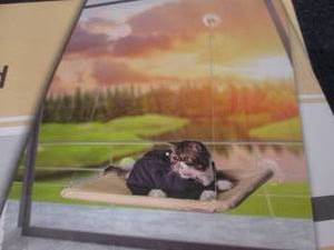 lot 77 image: Noyal Window Mounted Cat Bed open b...
