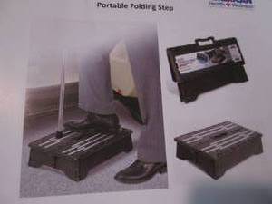 lot 89 image: Portable Folding Step open box...