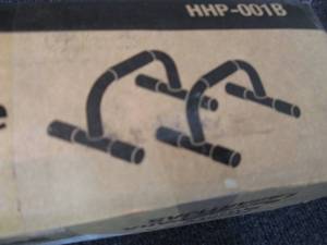 lot 97 image: Cap Pushup Bars  open box Retail $1...
