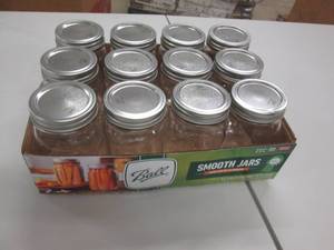 lot 122 image: Case of 12 Ball Pint Jars...