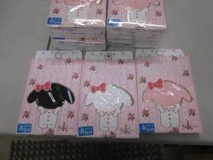 lot 133 image: 5- 3pk BlackWhitePink Infant Tigh...