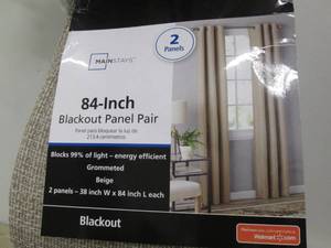lot 195 image: 2 Mainstay Blackout Panels 38x84 in...