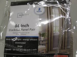 lot 196 image: 2 Mainstay Blackout Panels 38x84 in...