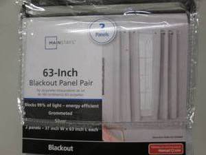lot 231 image: Mainstays 63 inch Blackout Curtain ...