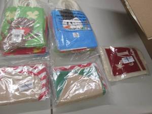 lot 242 image: Christmas Gift Bags, Stockings, D...