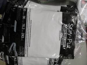 lot 277 image: 11- Stay-Put Plastic Table Covers 3...