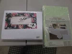 lot 284 image: 2 Cloth Table Cloths 52x70 inches...