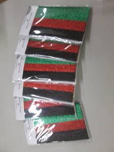 lot 296 image: 6- 3pk Iron on Glitter Sheets...