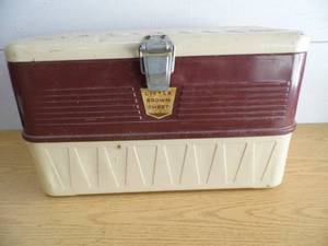 lot 63 image: Little Brown Chest Cooler